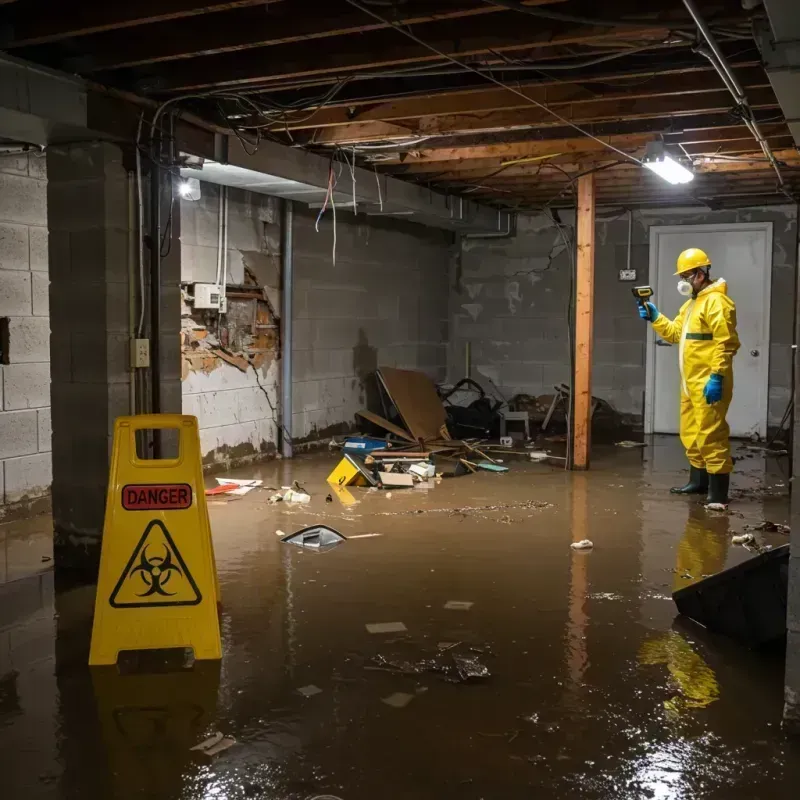 Flooded Basement Electrical Hazard in City of Falls Church, VA Property